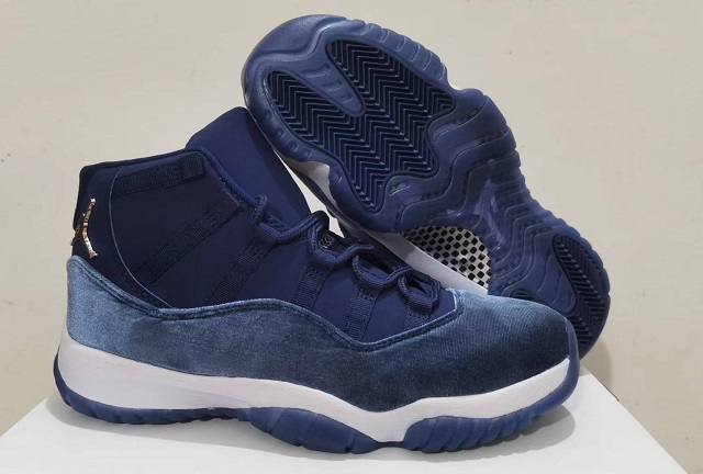 Women Air Jordan Shoes 11 Midnight Navy